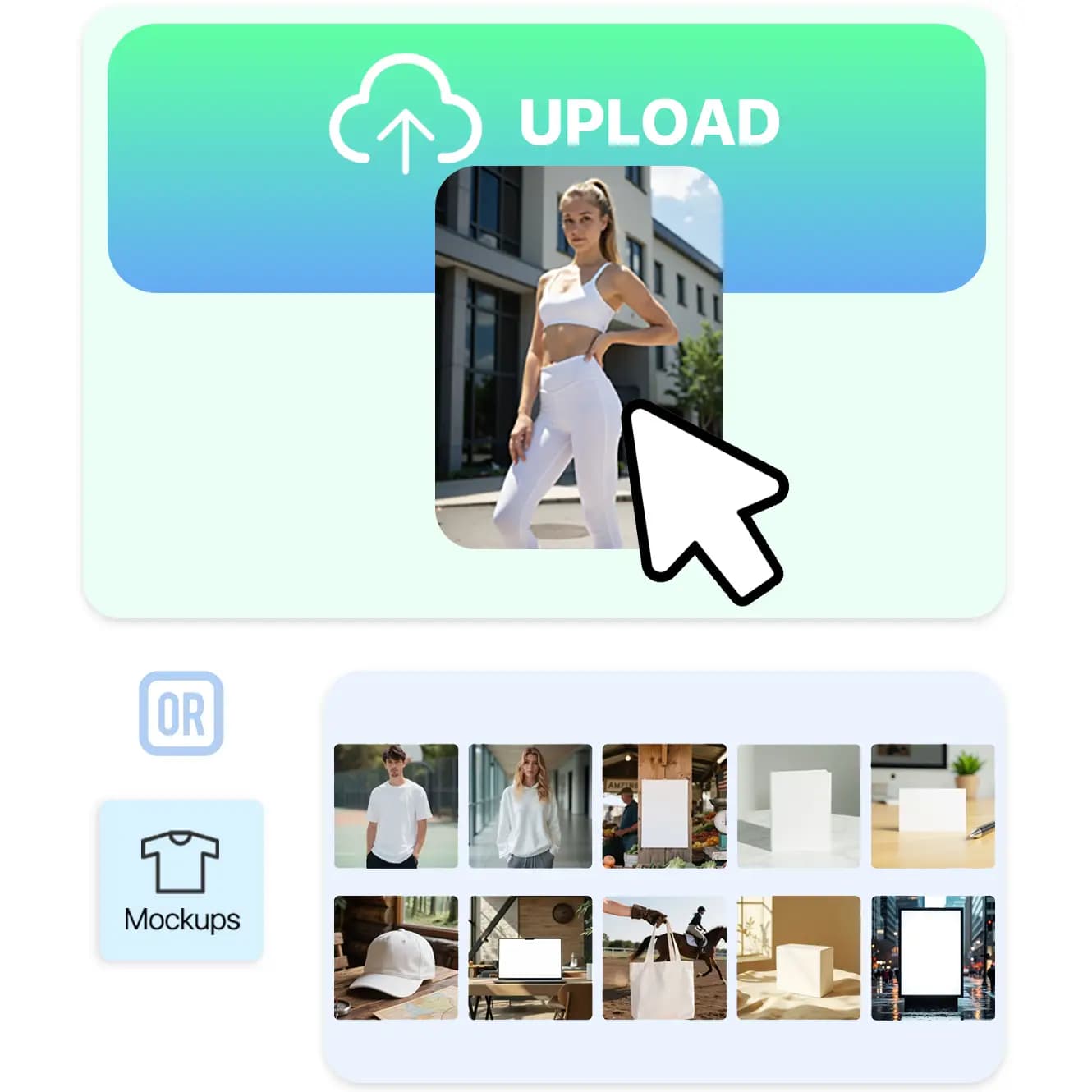 Upload or generate a product image