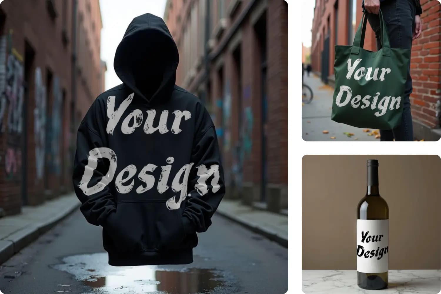 Create realistic mockups in seconds
