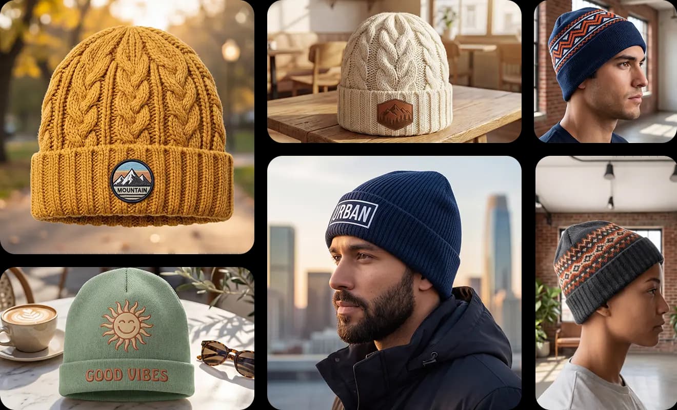 Showcase your design with beanie mockup