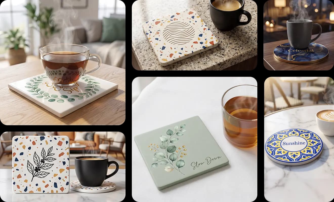 Create coaster mockup designs that sell