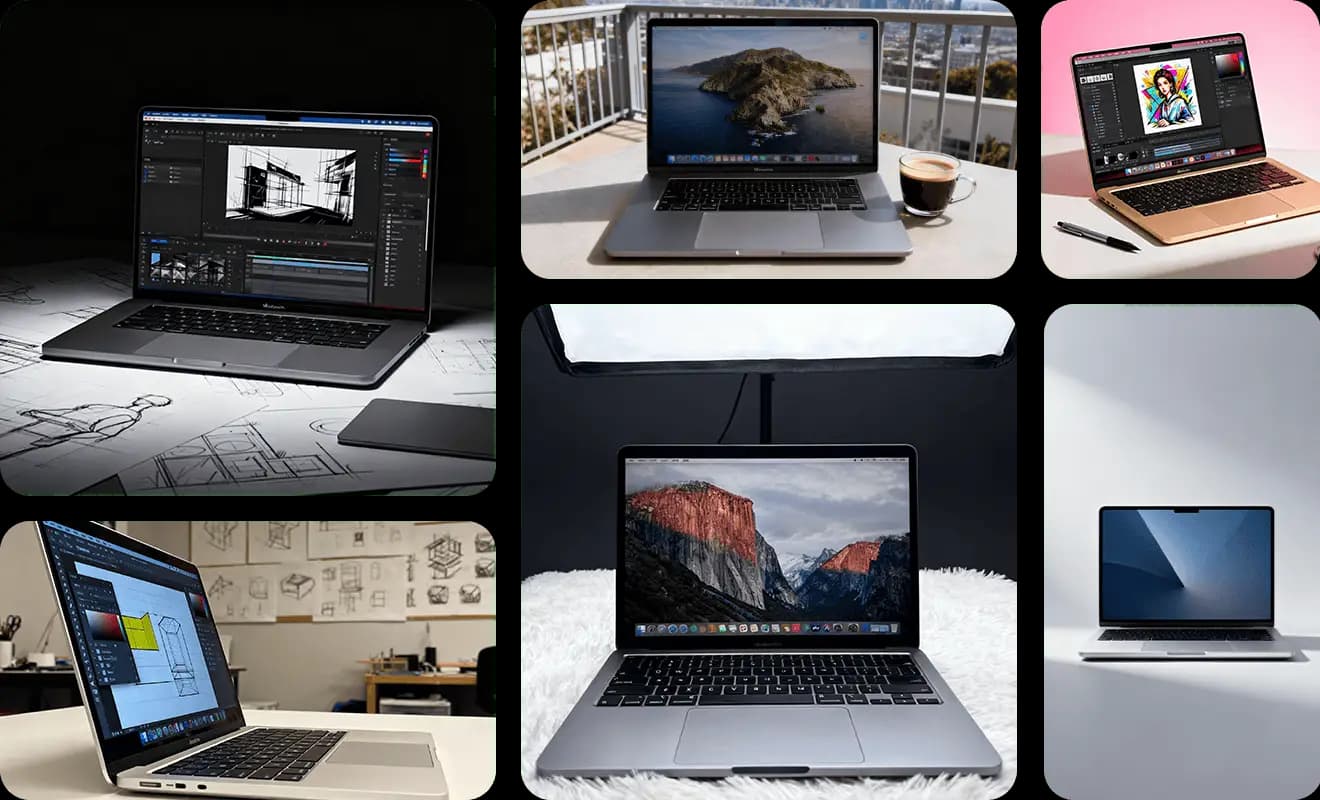 Showcase your interface on a MacBook