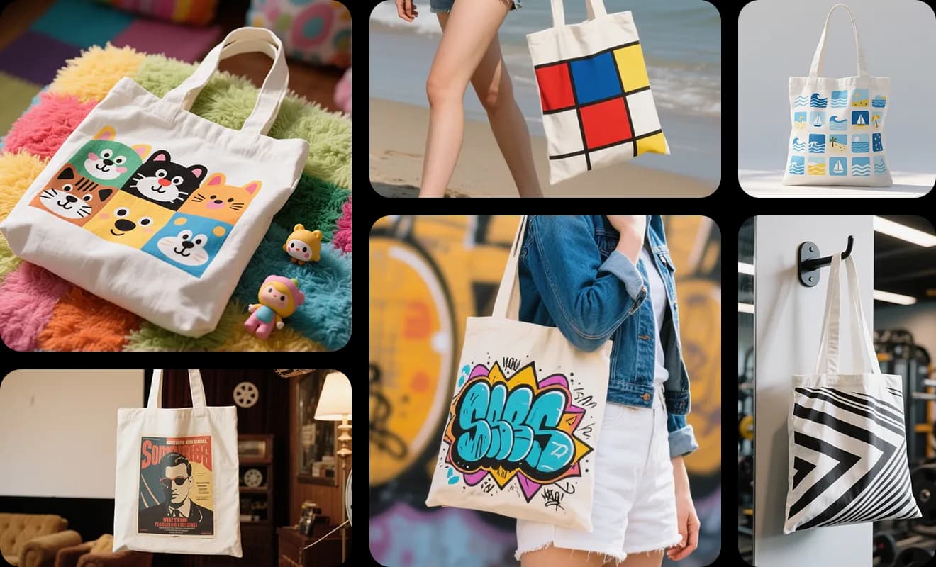 The easiest tote bag mockups tool