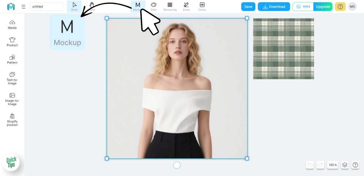 Upload or generate a product image